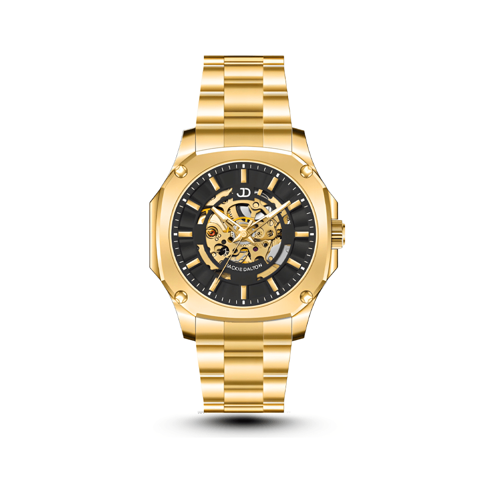 Verona Skeleton Automatic - Gold - Jackie Dalton Watches